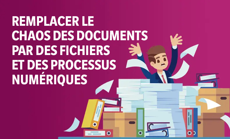 Remplacer le chaos des documents par des fichiers et des processus numériques