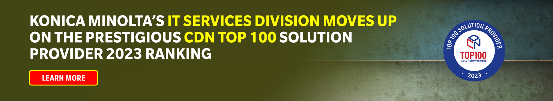 Top 100 Solution Provider Ranking by CDN Recognizes Konica Minolta