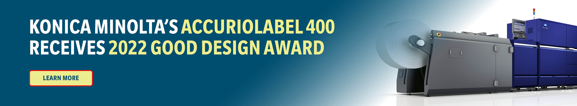 Konica Minolta’s AccurioLabel 400 Receives 2022 Good Design Award