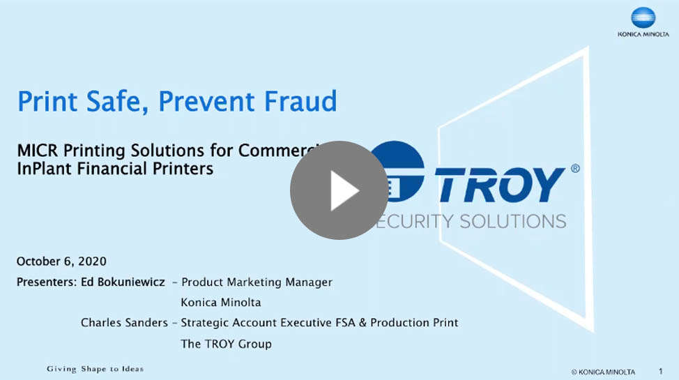 Print Safe. Prevent Fraud with MICR Printing Solutions